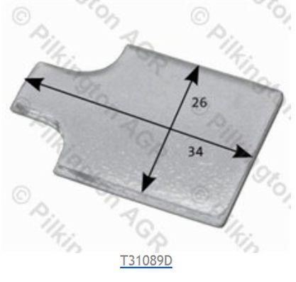 Pilkington 250021744 Gel Pad, optical element 250021744