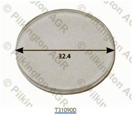 Pilkington 250021737 Gel Pad, optical element 250021737