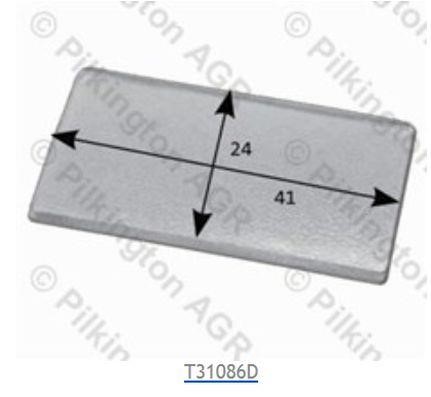 Pilkington 250021741 Gel Pad, optical element 250021741