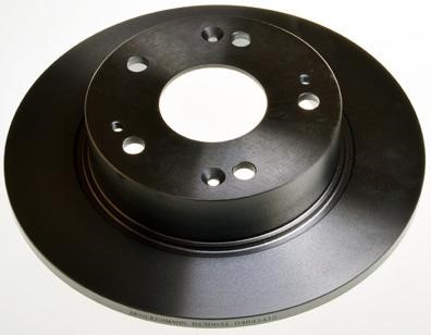 Denckermann B130631 Rear brake disc, non-ventilated B130631