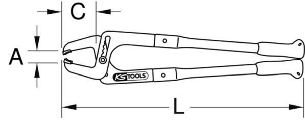 Release Pliers, clutch master cylinder Ks tools 150.1309