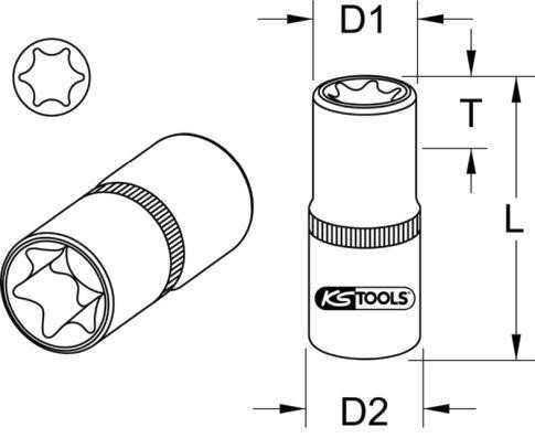 Ks tools Insert Holder, socket – price 20 PLN