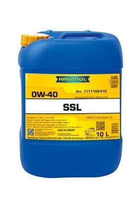 Ravenol 1111108-010-01-999 Engine oil Ravenol SSL 0W-40, 10L 111110801001999