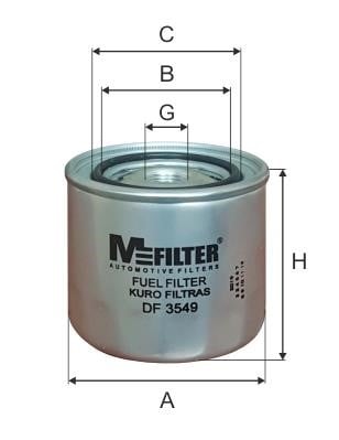 M-Filter DF 3549 Fuel filter DF3549