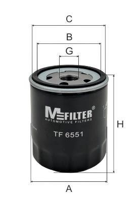 M-Filter TF 6551 Oil Filter TF6551 TF6551 M-Filter Oil Filter