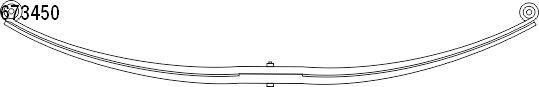 CS Germany 10.673.450.00 Leaf spring 1067345000 1067345000 CS Germany Leaf spring