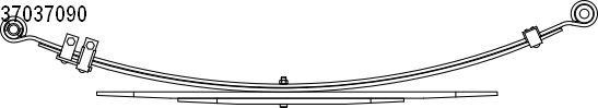 1037037090 CS Germany Leaf spring