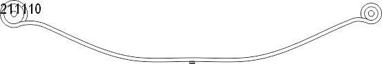 Leaf spring Ford Transit: 1021111000 CS Germany Leaf spring