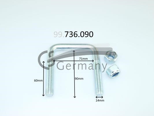 99736090 CS Germany U-bolt for Springs