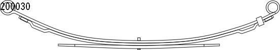Leaf spring Ford Transit: 1020003000 CS Germany Leaf spring