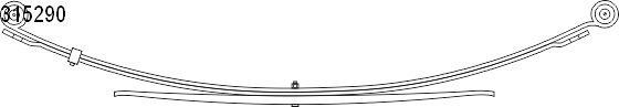 Leaf spring Mercedes: 1031529000 CS Germany Leaf spring
