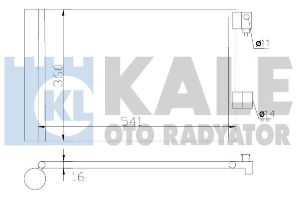 Kale Oto Radiator 377500 Cooler Module 377500