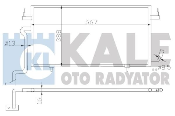 Kale Oto Radiator 385500 Cooler Module 385500