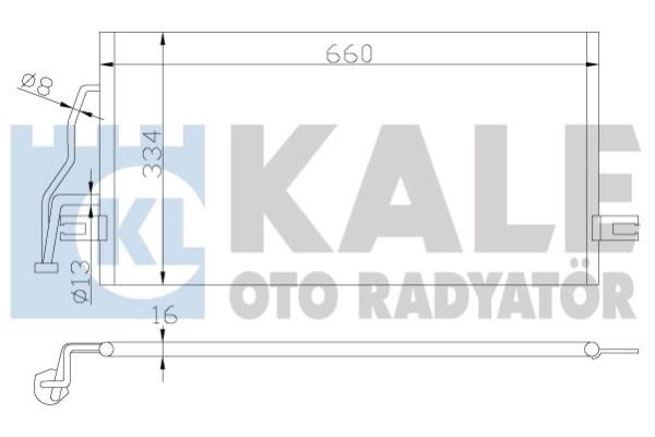 Kale Oto Radiator 343155 Cooler Module 343155