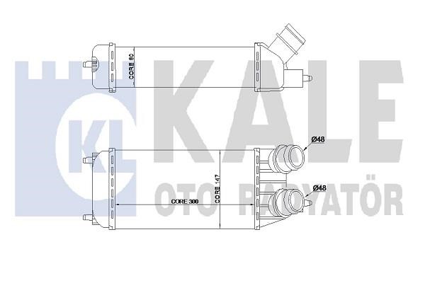 Kale Oto Radiator 344895 Intercooler, charger 344895