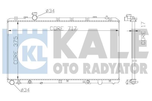 Kale Oto Radiator 342120 Radiator, engine cooling 342120