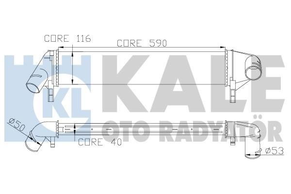 Kale Oto Radiator 345085 Intercooler, charger 345085