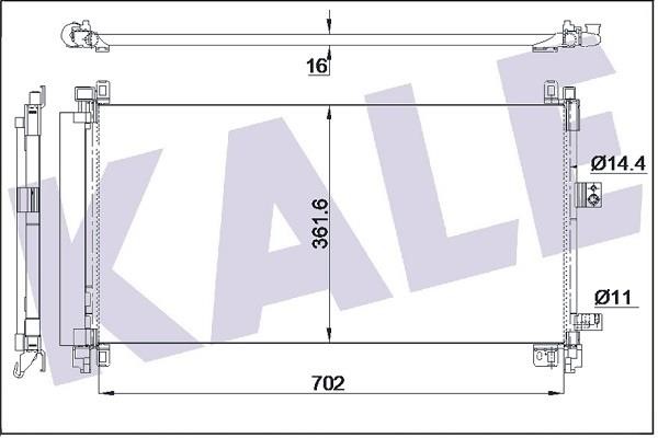 Kale Oto Radiator 355155 Cooler Module 355155