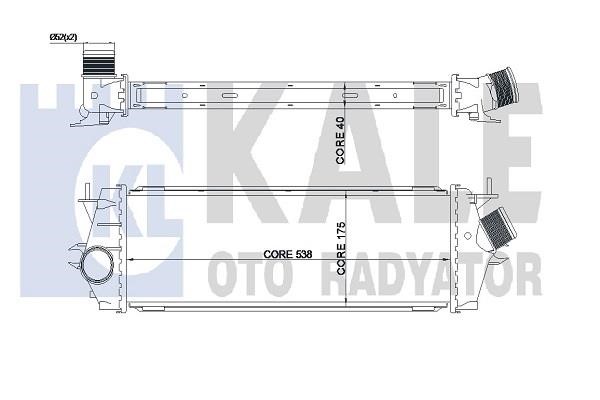 Kale Oto Radiator 345030 Intercooler, charger 345030