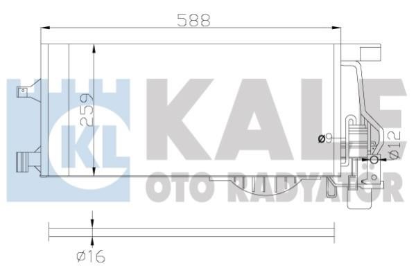 Kale Oto Radiator 342895 Cooler Module 342895