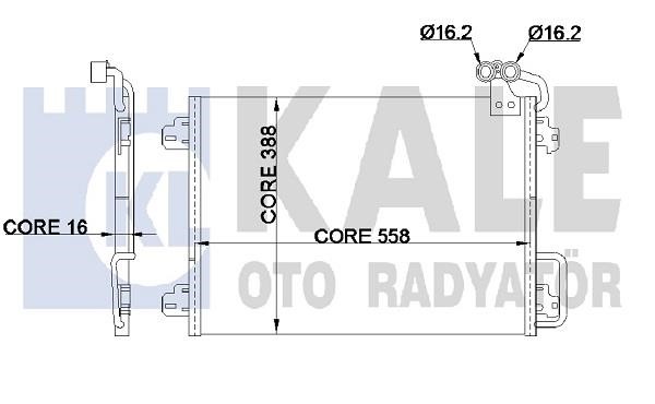 Kale Oto Radiator 345550 Condenser 345550