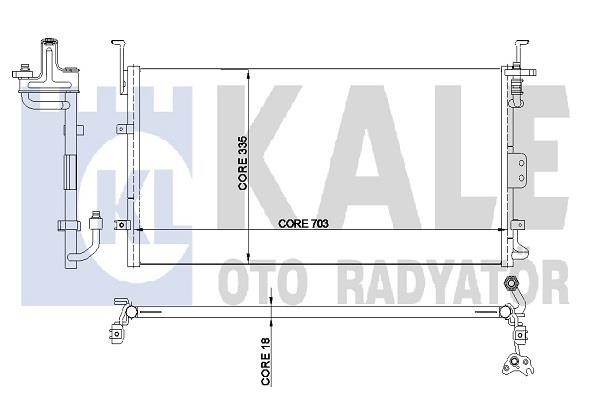Kale Oto Radiator 345230 Cooler Module 345230