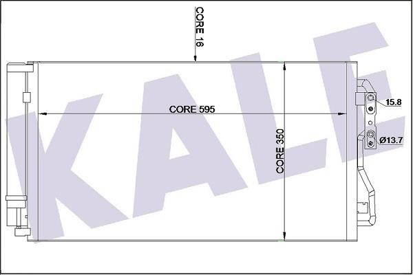 Kale Oto Radiator 350530 Cooler Module 350530