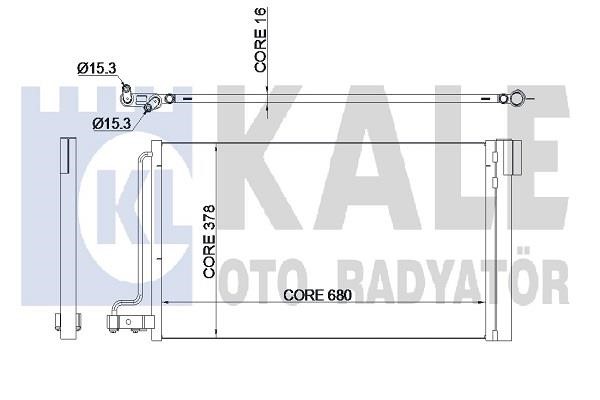 Kale Oto Radiator 345220 Condenser 345220