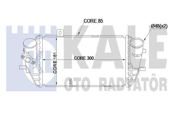 Kale Oto Radiator 344950 Intercooler, charger 344950