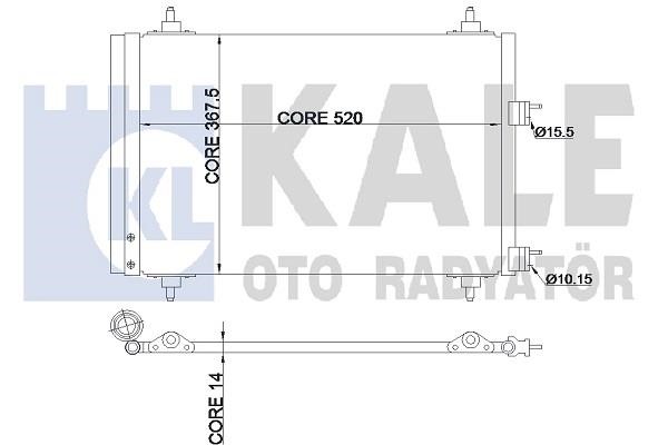 Kale Oto Radiator 343095 Cooler Module 343095