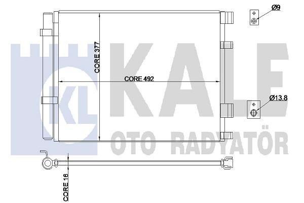 Kale Oto Radiator 343015 Cooler Module 343015