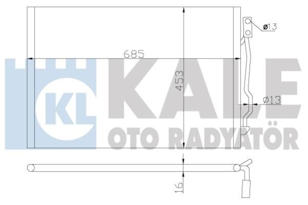 Kale Oto Radiator 343050 Cooler Module 343050