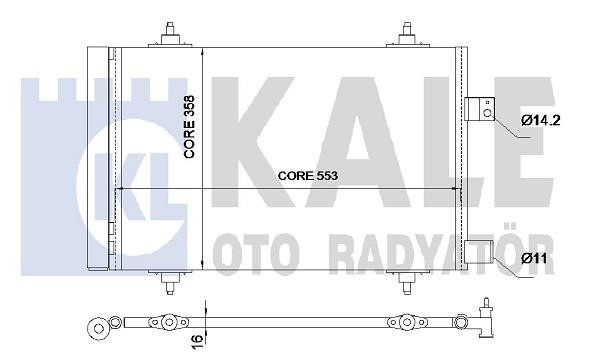Kale Oto Radiator 345665 Condenser 345665