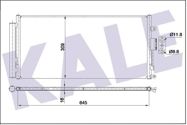 Kale Oto Radiator 353090 Cooler Module 353090