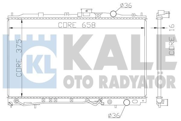 Kale Oto Radiator 342040 Radiator, engine cooling 342040