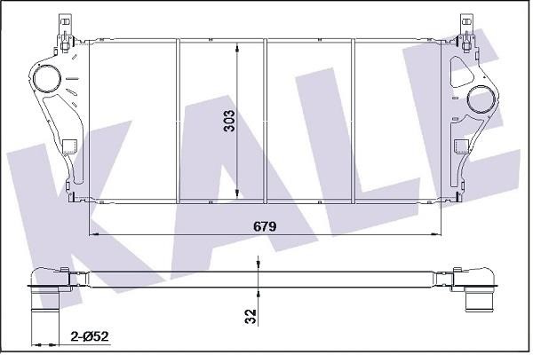 Kale Oto Radiator 352275 Intercooler, charger 352275