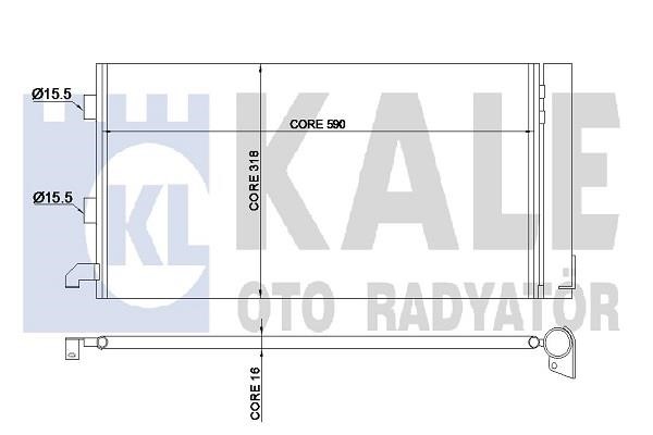 Kale Oto Radiator 350570 Condenser 350570
