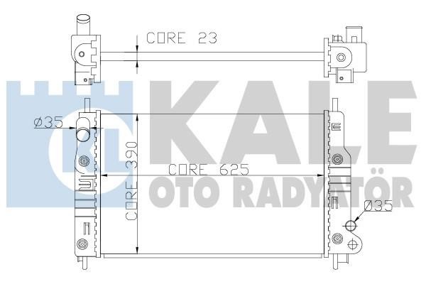 Kale Oto Radiator 355900 Radiator, engine cooling 355900