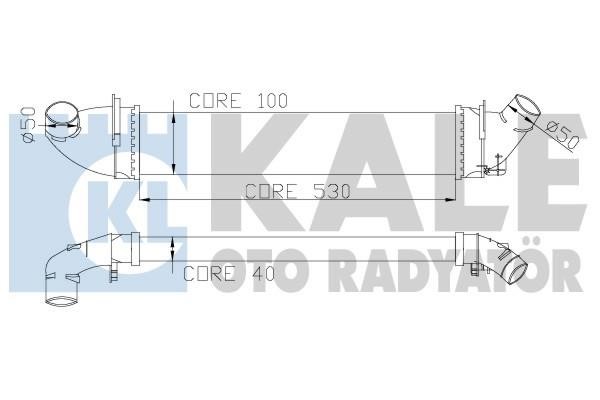 Kale Oto Radiator 345080 Intercooler, charger 345080