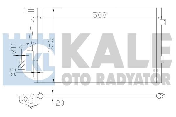 Kale Oto Radiator 393700 Cooler Module 393700