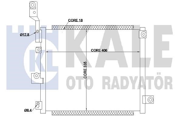 Kale Oto Radiator 350615 Condenser 350615