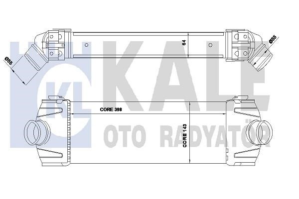 Kale Oto Radiator 350850 Intercooler, charger 350850