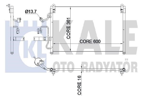 Kale Oto Radiator 345190 Cooler Module 345190