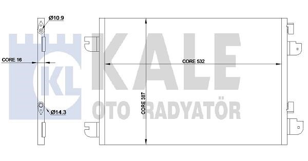 Kale Oto Radiator 342830 Cooler Module 342830