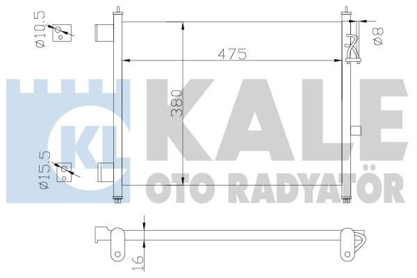 Kale Oto Radiator 342435 Cooler Module 342435