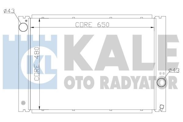 Kale Oto Radiator 341905 Radiator, engine cooling 341905