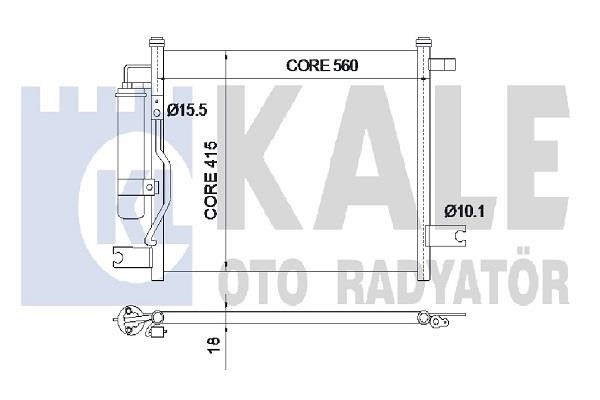 Kale Oto Radiator 350550 Cooler Module 350550