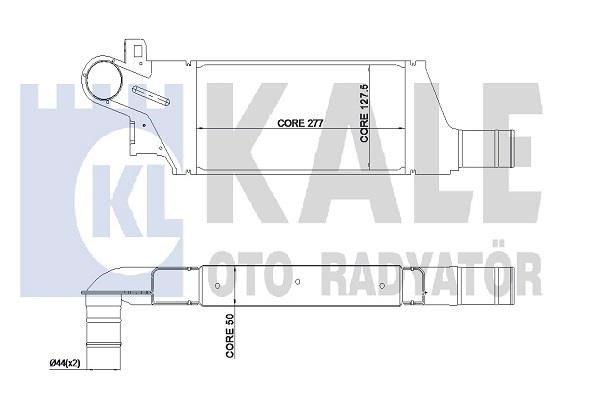 Kale Oto Radiator 345040 Intercooler, charger 345040