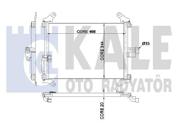 Kale Oto Radiator 345345 Cooler Module 345345