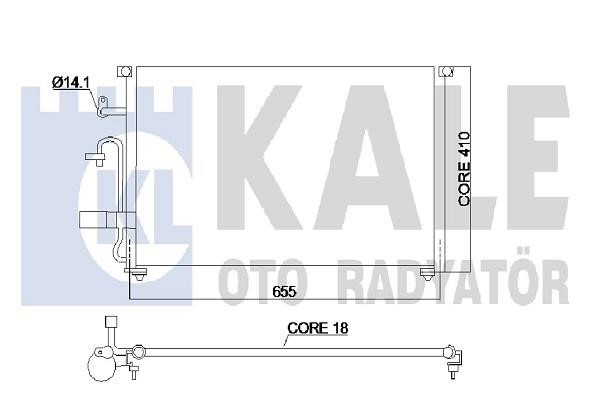 Kale Oto Radiator 350545 Cooler Module 350545